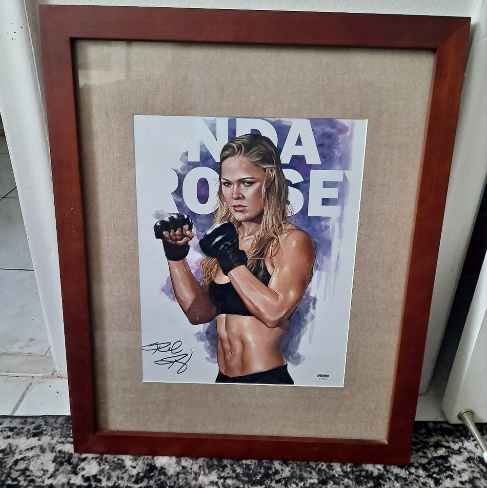 Ronda Rousey 11x14 Signed Artwork PSA/DNA